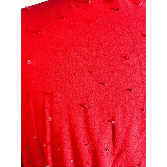 Emma Black | Women’s | Skirt Sets | Size 6/8 | Vintage Two-Piece Sequined Red Dr - Picture 12 of 12
